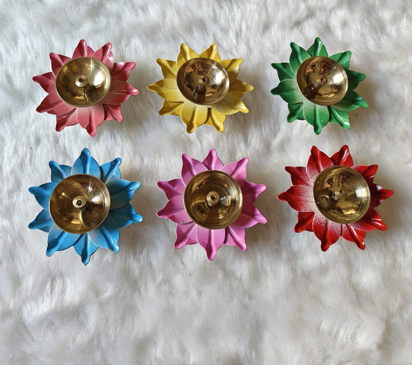 Lotus Brass Lamp