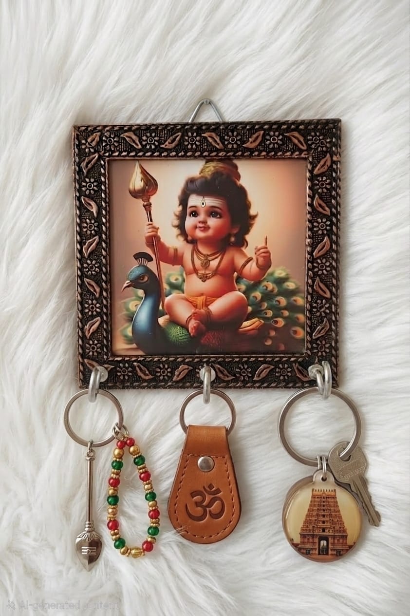 Wooden Key Holder (4*4)