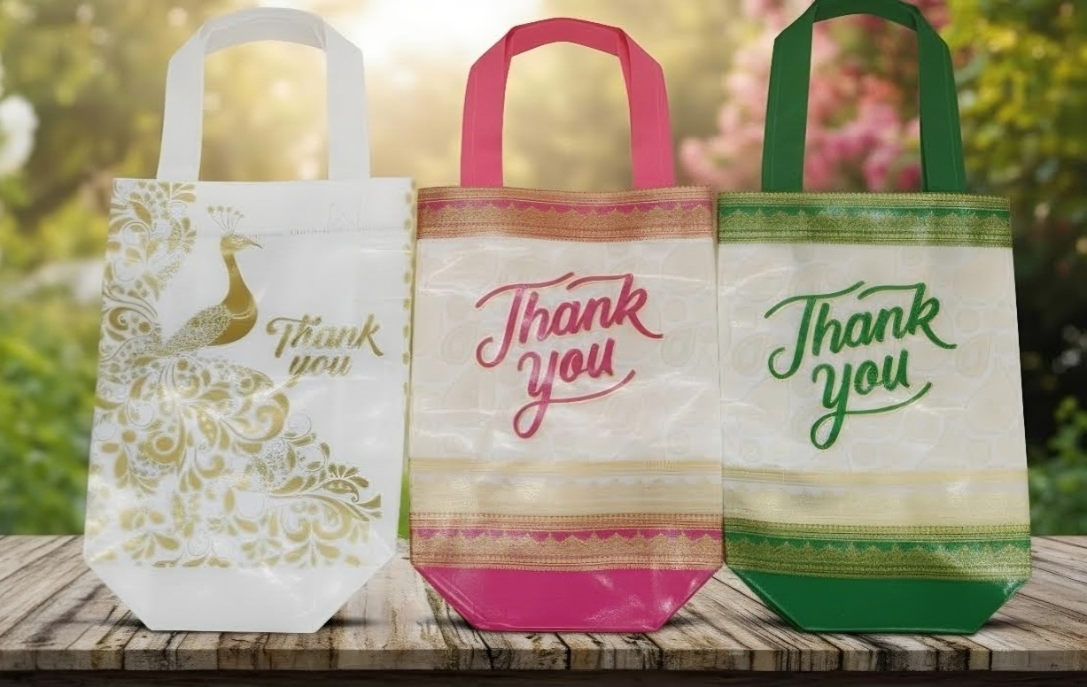 Pvc Thank you bag 7*9