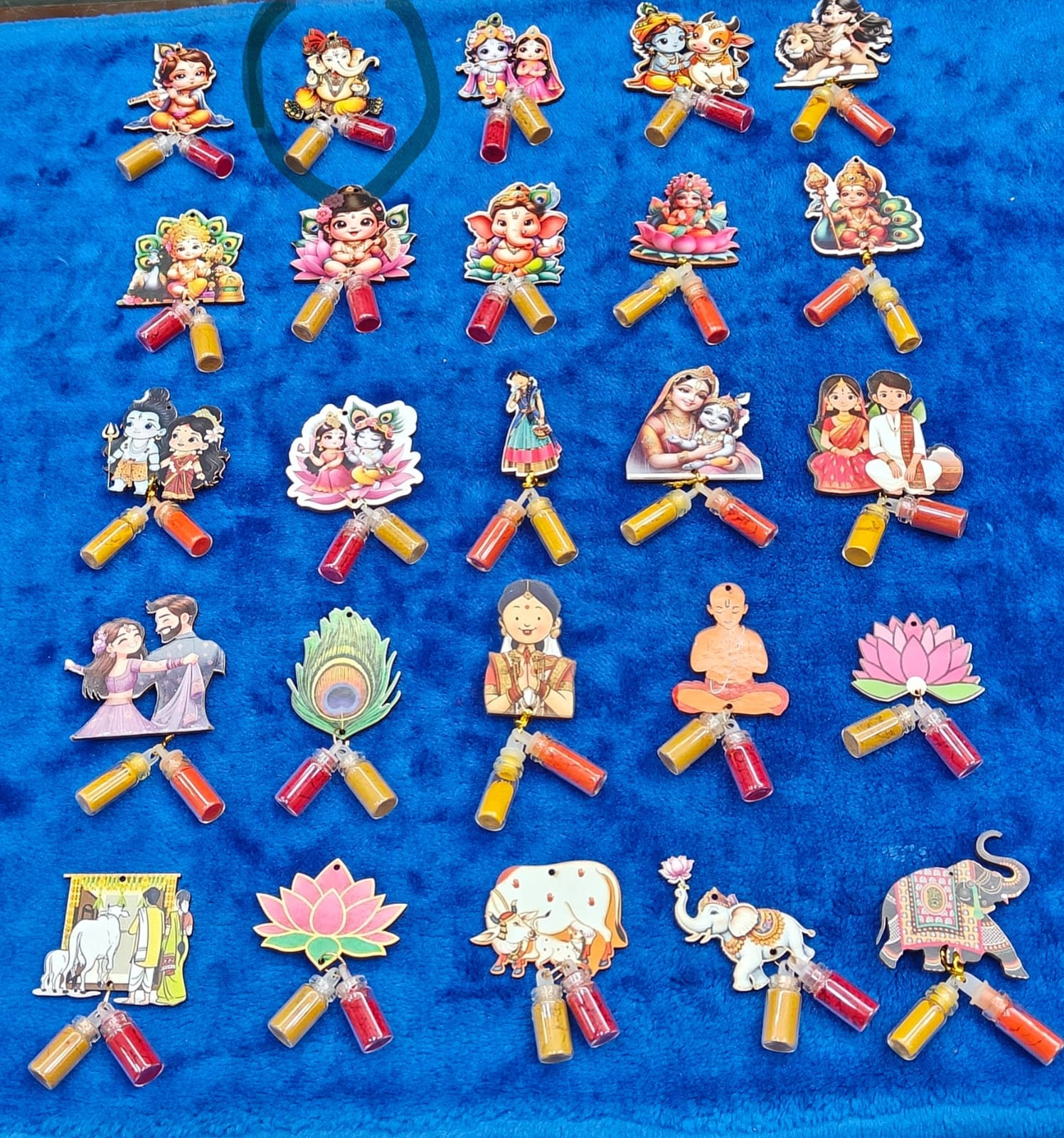 MDF Manjal kumkum magnet