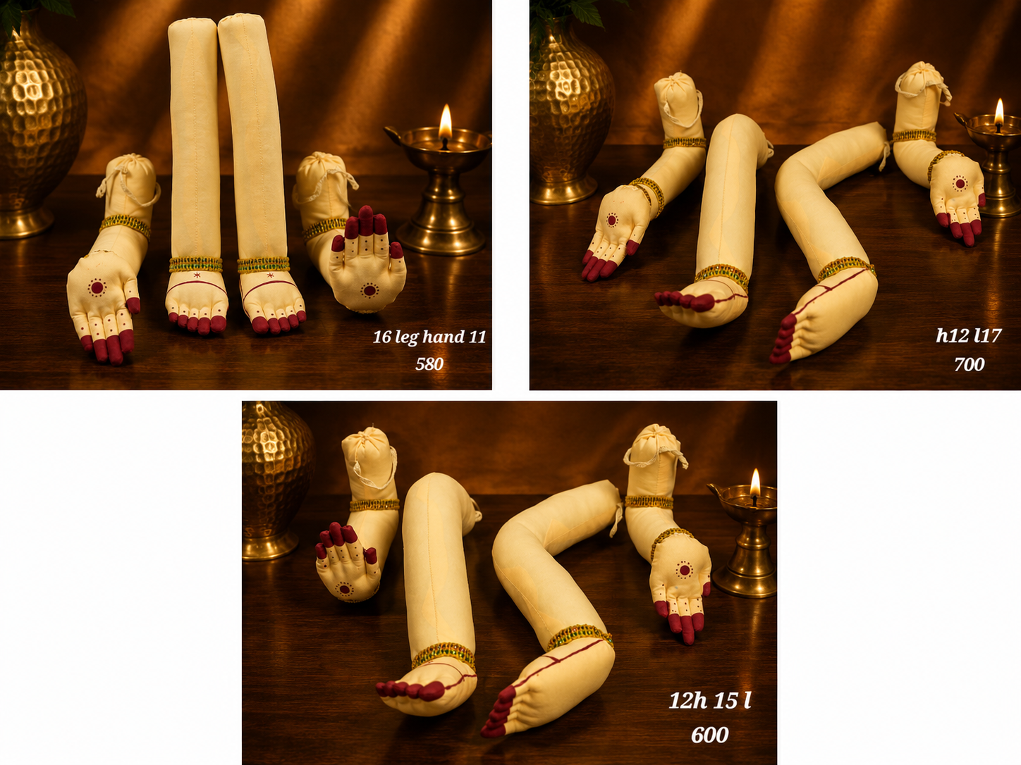 Bended hands and legs