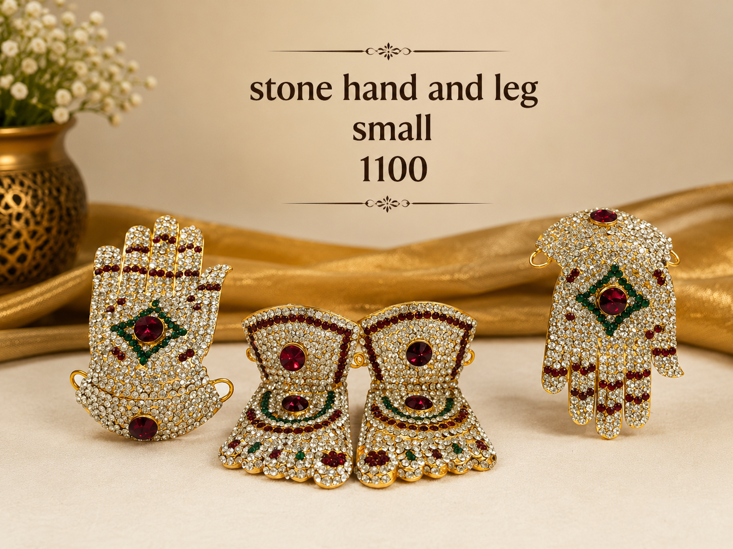 Stone hand and leg