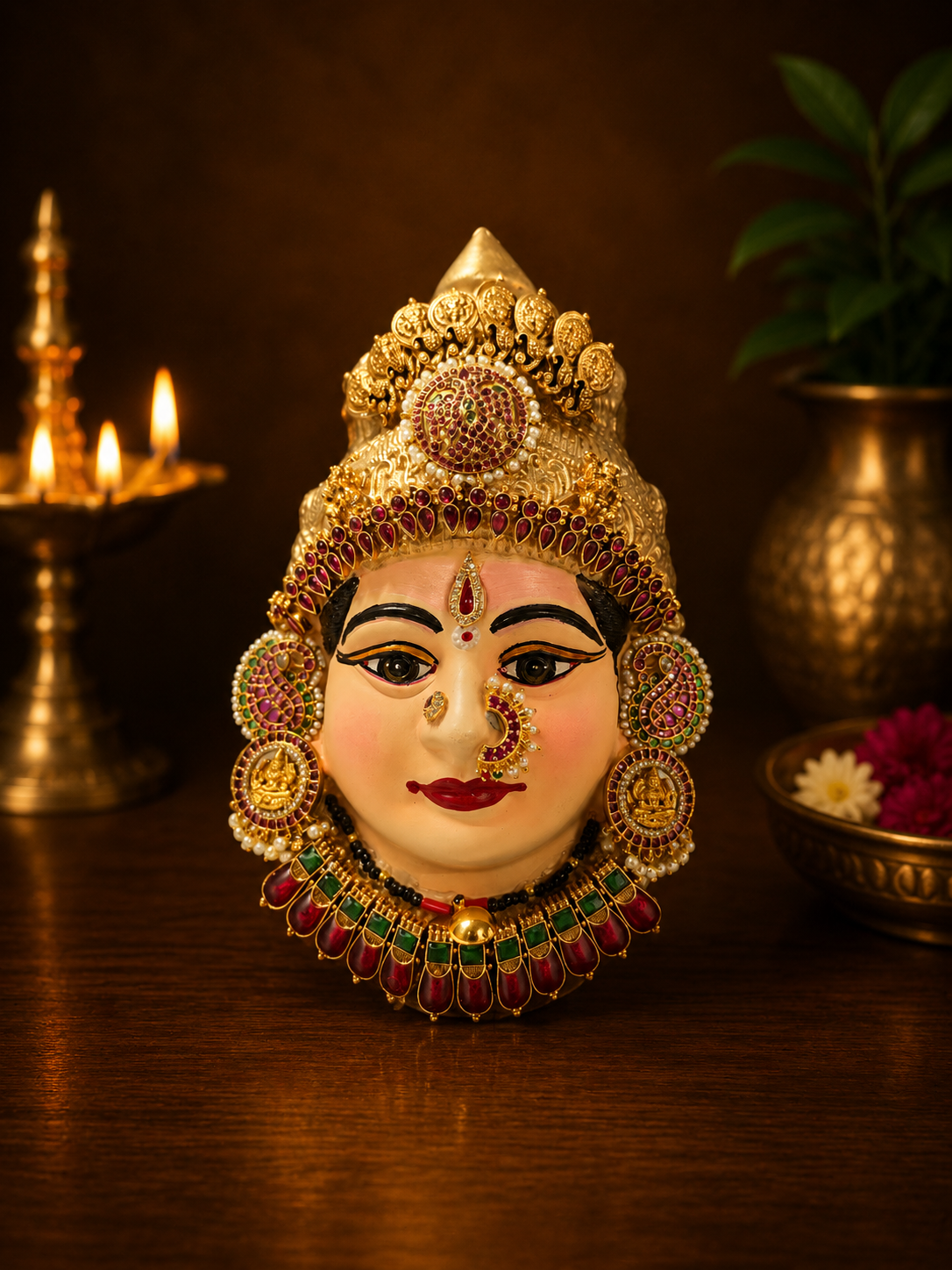 Temple jwellery face