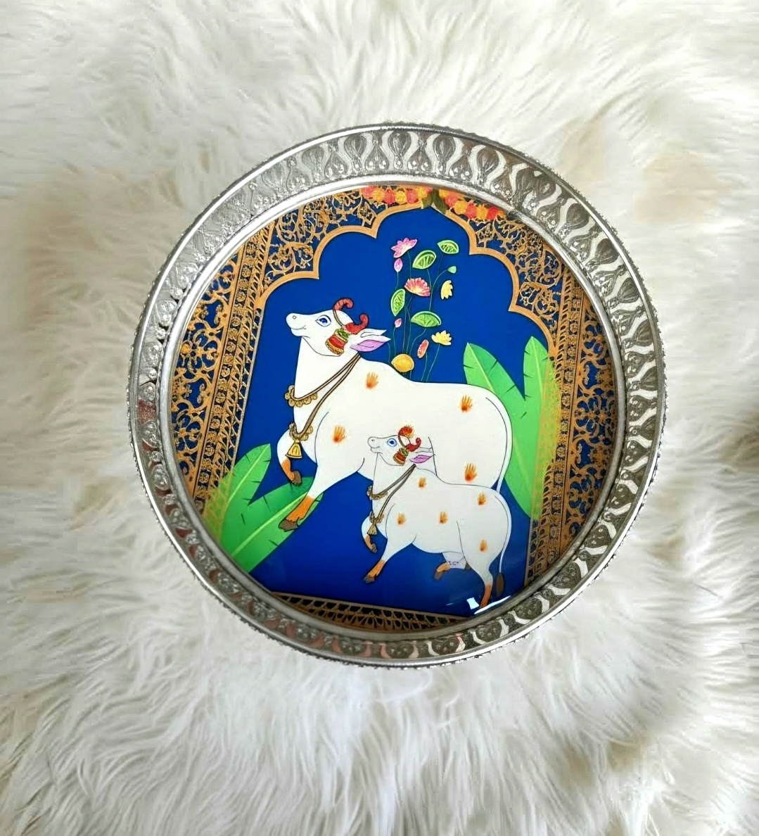 German Silver Tray (8 inch)