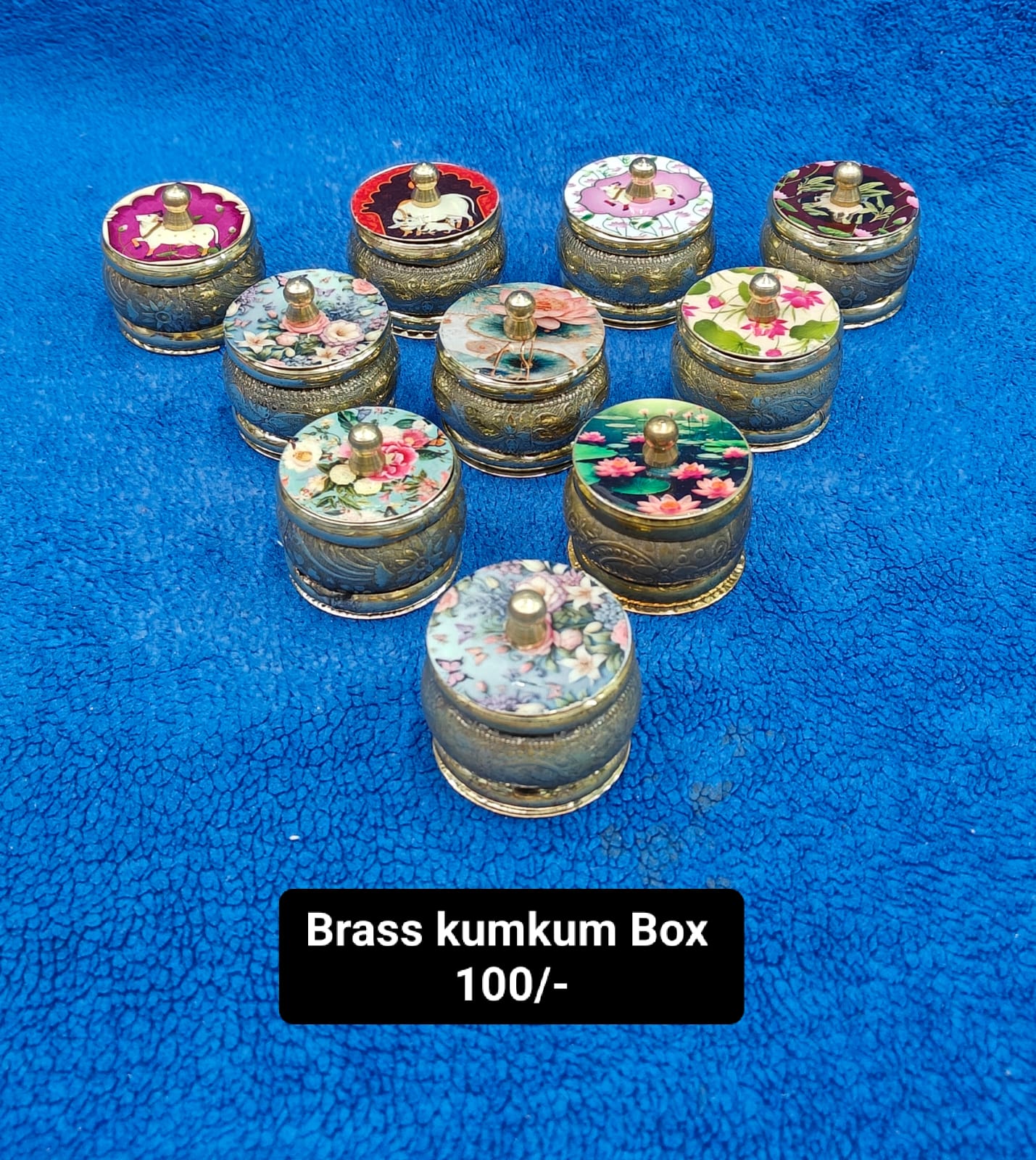 Brass kumkum Box