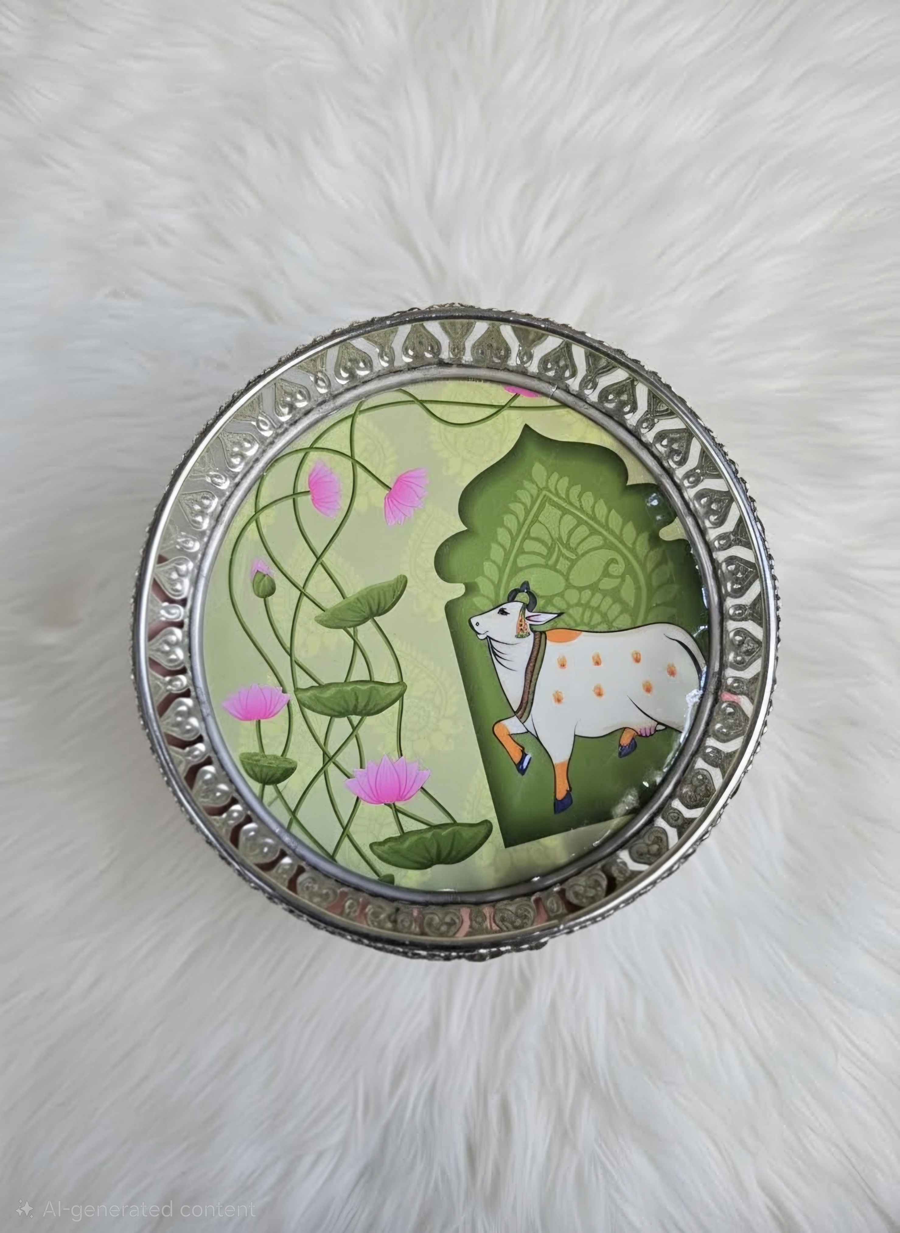 German silver Tray (6 inch)